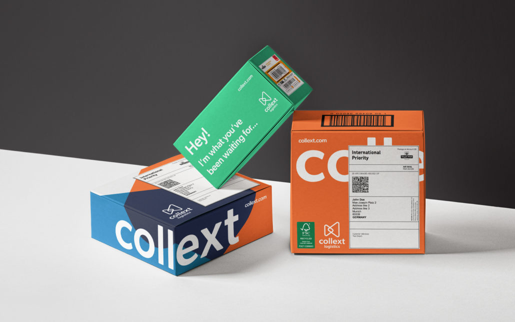Collext Logistics parcel and package design